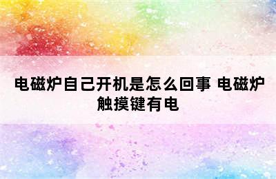 电磁炉自己开机是怎么回事 电磁炉触摸键有电